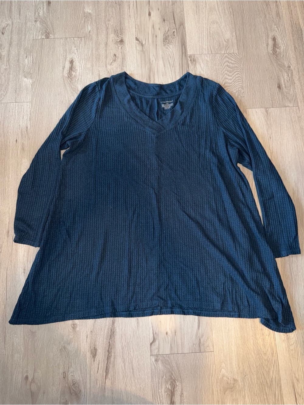 Women’s Lane Bryant Navy V-Neck Long Sleeve Top